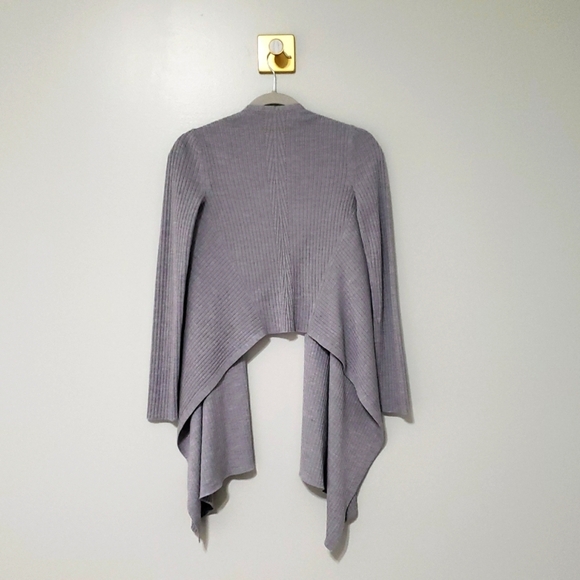 Athleta Women Solstice Wrap Cardigan XXS Gray Merino Wool Blend Balletcore Yoga - Picture 6 of 14